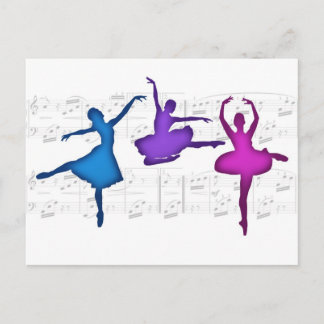 Carte Postale Ballet Day Ballerinas