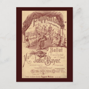 Carte Postale Ballet de poupée de fée - Die Puppenfee - Josef Ba
