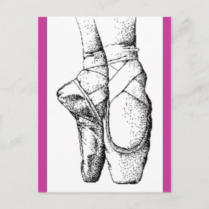 Carte Postale Ballet — En Pointe