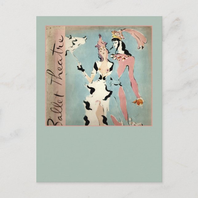 Carte Postale Ballet et théâtre (Devant)