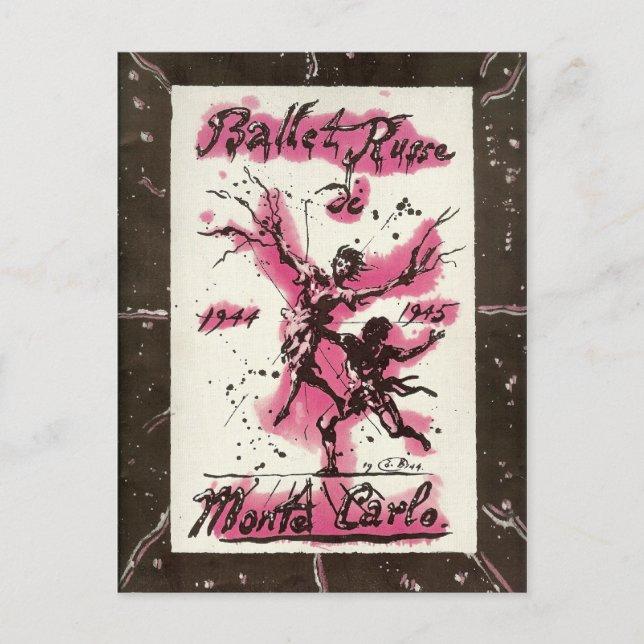 Carte Postale Ballet Russe de Monte Carlo 1944-45 (Devant)