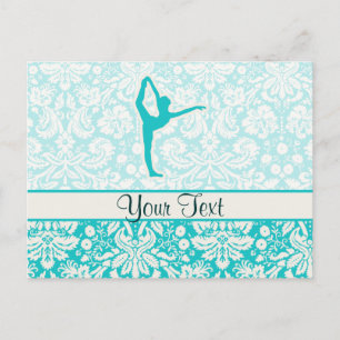 Carte Postale Ballet turquoise