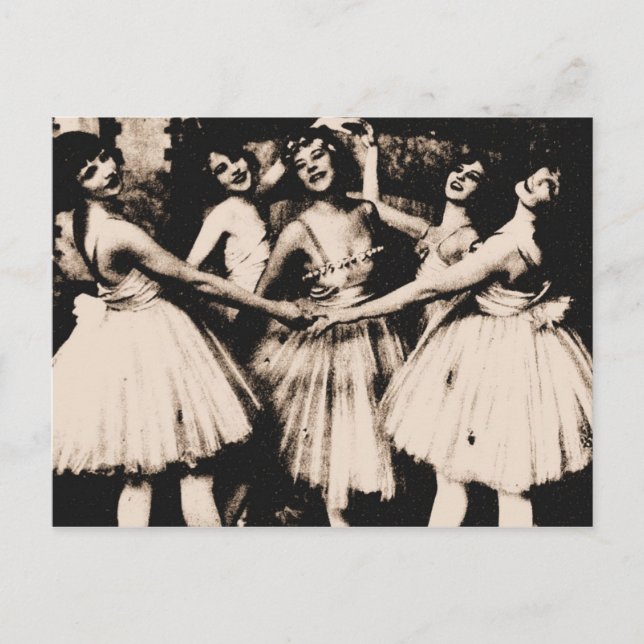 Carte postale Ballet vintage (Devant)