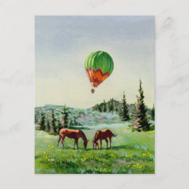 Carte Postale BALLON À AIR CHAUD par SHARON SHARPE
