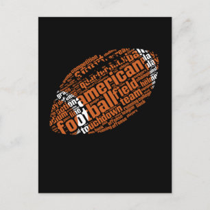 Carte Postale Ballon Créatif de Football Américain