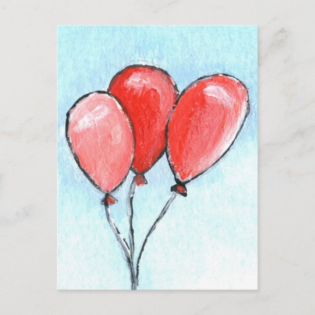 Carte Postale Ballons (Devant)