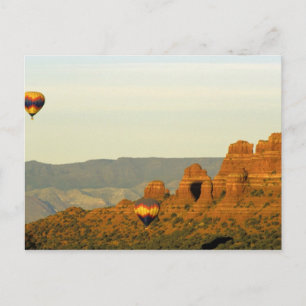 Carte Postale Ballons à air chaud à Sedona, Arizona, États-Unis.