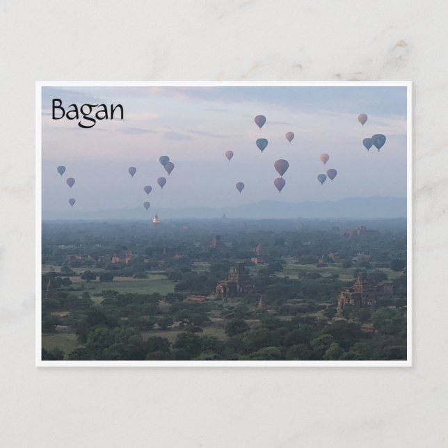 Carte Postale ballons bagan (Devant)