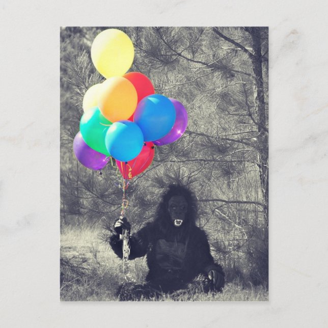 Carte Postale ballons d'anniversaire (Devant)