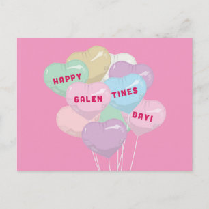 Carte Postale Ballons de conversation de Galentine - U R BADASS