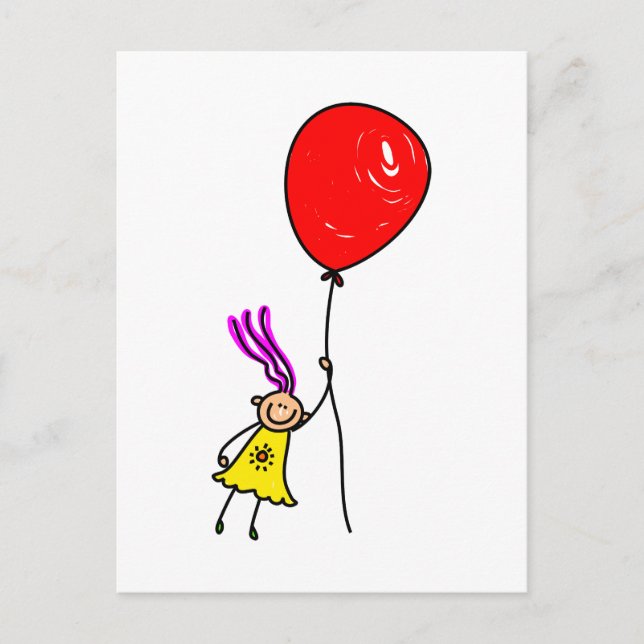 Carte Postale Balloon Girl (Devant)