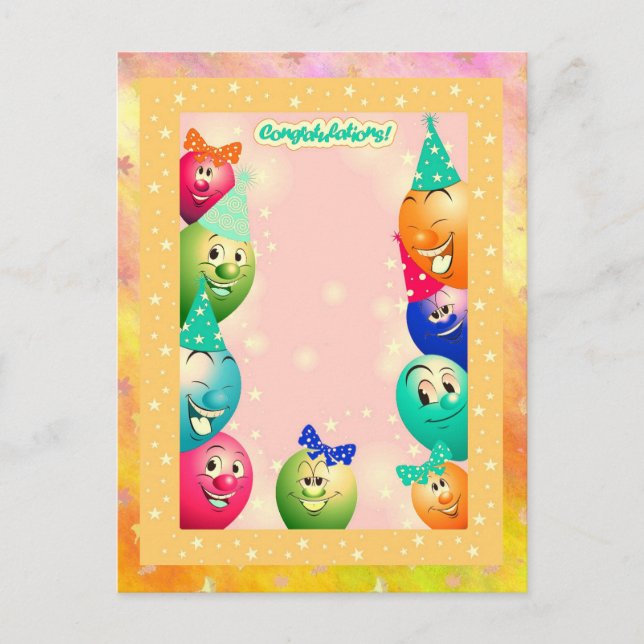 Carte Postale ballooned-up (Devant)