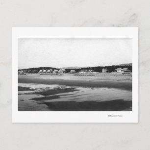 Carte Postale Balnéaire, Plage de l'Oregon et Cottages au nord d