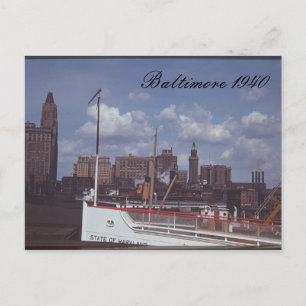 Carte postale Baltimore 1940