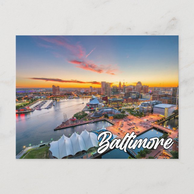Carte Postale Baltimore, Maryland, États-Unis (Devant)