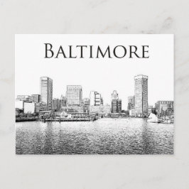 Carte Postale Baltimore : Scène du port intérieur