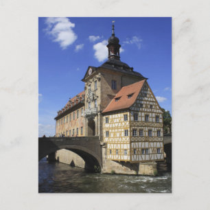 Carte Postale Bamberg, le Rathaus allemand