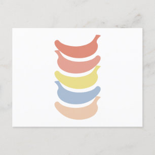 Carte Postale Banane arc-en-ciel #1