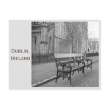 Banc à la cathédrale St Patrick, Dublin, Irlande