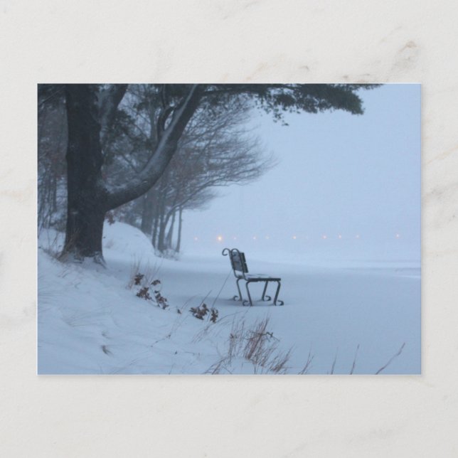 Carte Postale Banc de neige (Devant)