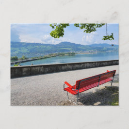 Carte Postale Banc en retard