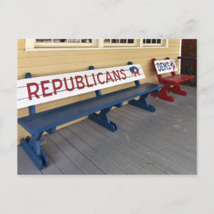 Carte Postale Bancs politiques dans le Missouri