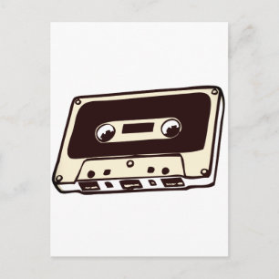 CARTE POSTALE BANDE DE CASSETE MUSICALE