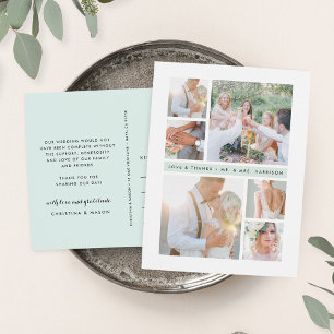 Carte Postale Bande de seaglass   Mariage Photo Collage Merci