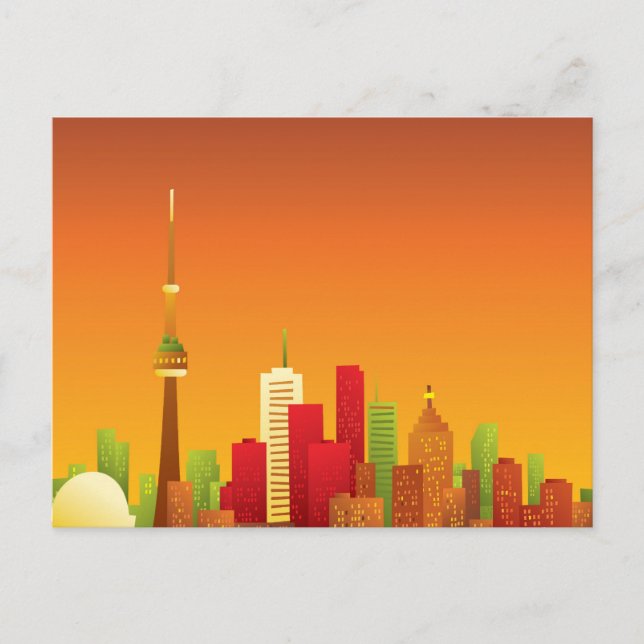 Carte Postale Bande dessinée Toronto (Devant)