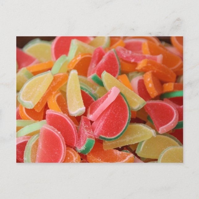Carte Postale Bande d'orange de bonbon (Devant)