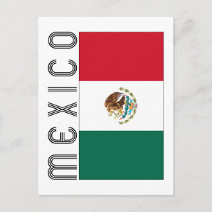 Carte Postale Bandera Mejicana