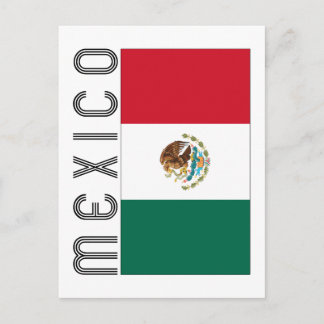 Carte Postale Bandera Mejicana