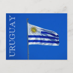 Carte Postale bandera uruguay