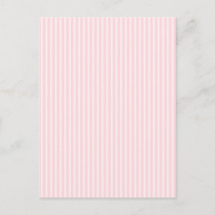 Carte Postale Bandes De Bonbons Rose Pastel.