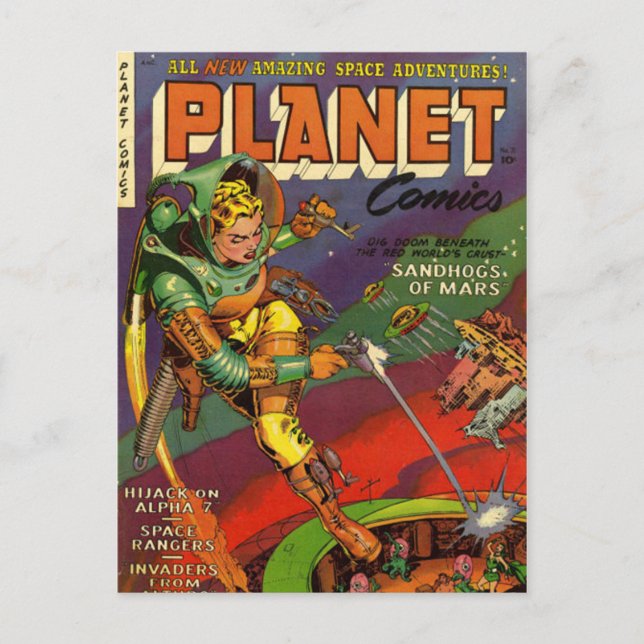 Carte Postale bandes dessinées vintages - (Devant)