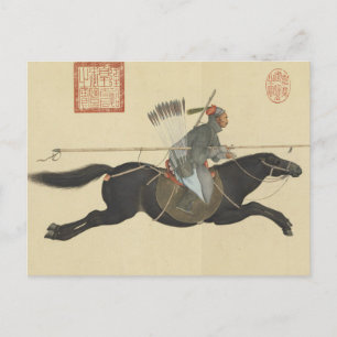 Carte Postale Bandits à balais ayusi avec un art de lance