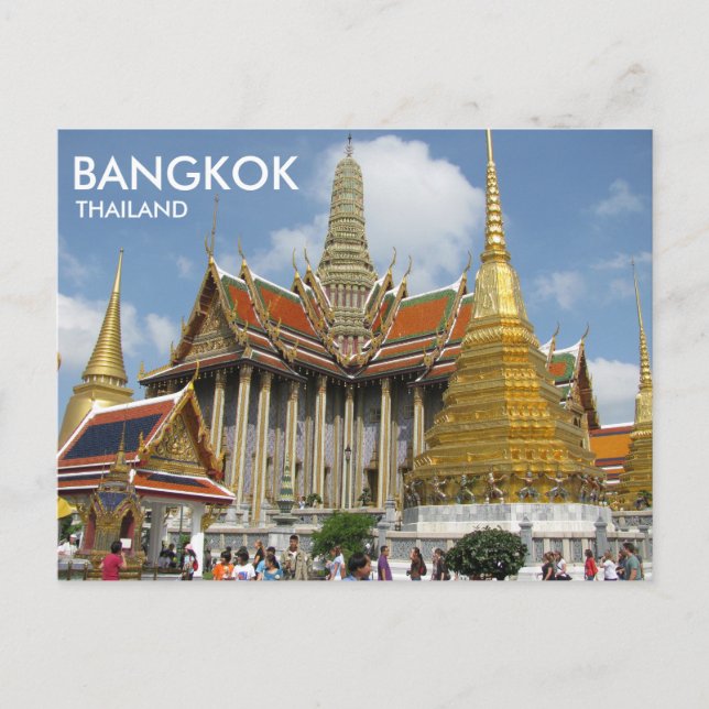 Carte Postale Bangkok Thaïlande Wat Phra Kaew Emerald Bouddha (Devant)