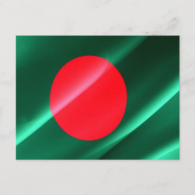 Carte Postale Bangladesh - Drapeau - (Devant)