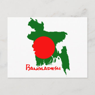 Carte Postale Bangladesh Map