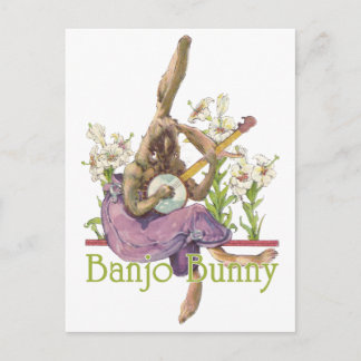 Carte postale Banjo Bunny