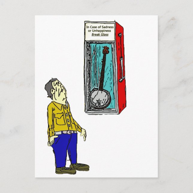 Carte Postale Banjo d'urgence (Devant)