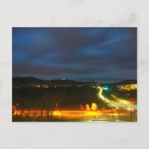 Carte Postale Banlieue de Franklin, Tennessee à la nuit