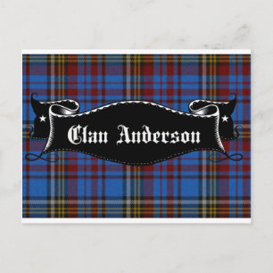 Carte Postale Bannière Clan Anderson
