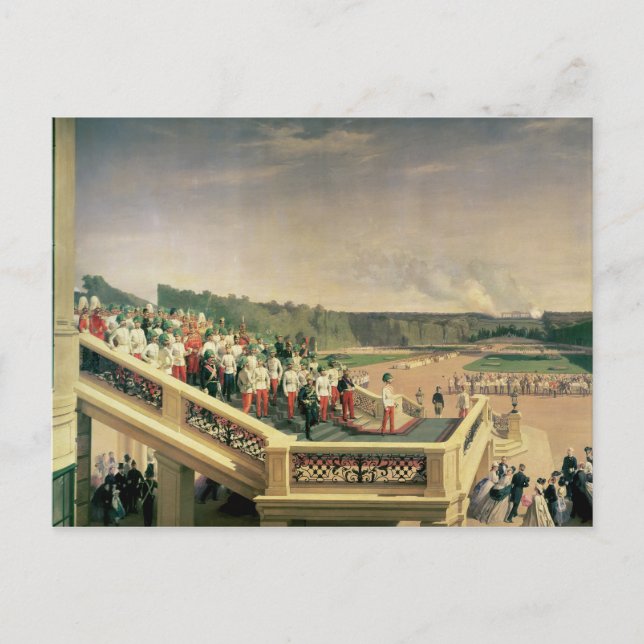 Carte Postale Banquet de cour dans les jardins du château de Sch (Devant)
