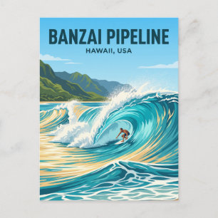 Carte Postale Banzai Pipeline, North Shore, Oahu Hawaï
