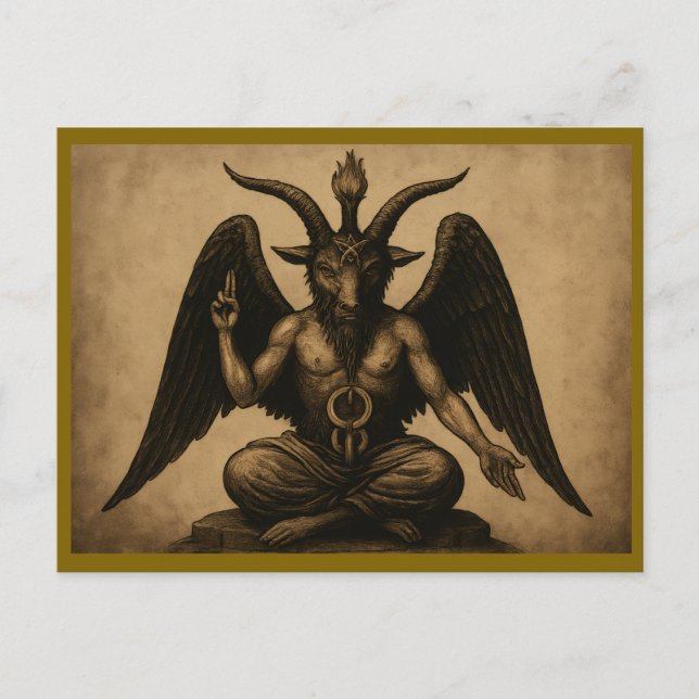 Carte Postale Baphomet (Devant)