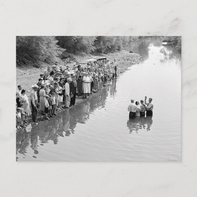 Carte Postale Baptême de la rivière, 1940 (Devant)