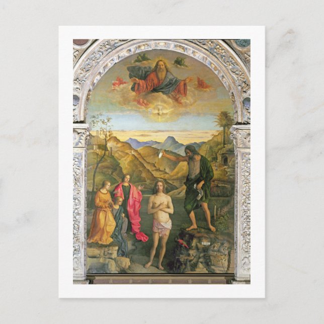 Carte Postale Baptême du Christ, Saint Jean Altarpiece (Devant)