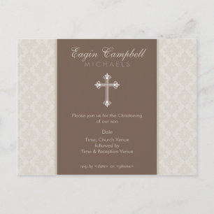Carte Postale BAPTISM INVITATION :: oh si beau 1