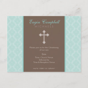 Carte Postale BAPTISM INVITATION :: oh si beau 4